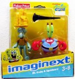 Imaginext, SpongeBob SquarePants, Mr. Krabs and Squidward Exclusive Action Figures