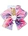 JOJO Siwa Girls Large Hair Bow Ties Rhinestones Many Colors Styles Exclusives (Large, Unicorn Pink Purple)