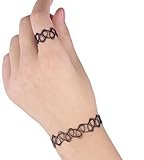 Huaiysl Stretch Henna Tattoo Choker Ring + Bracelet
