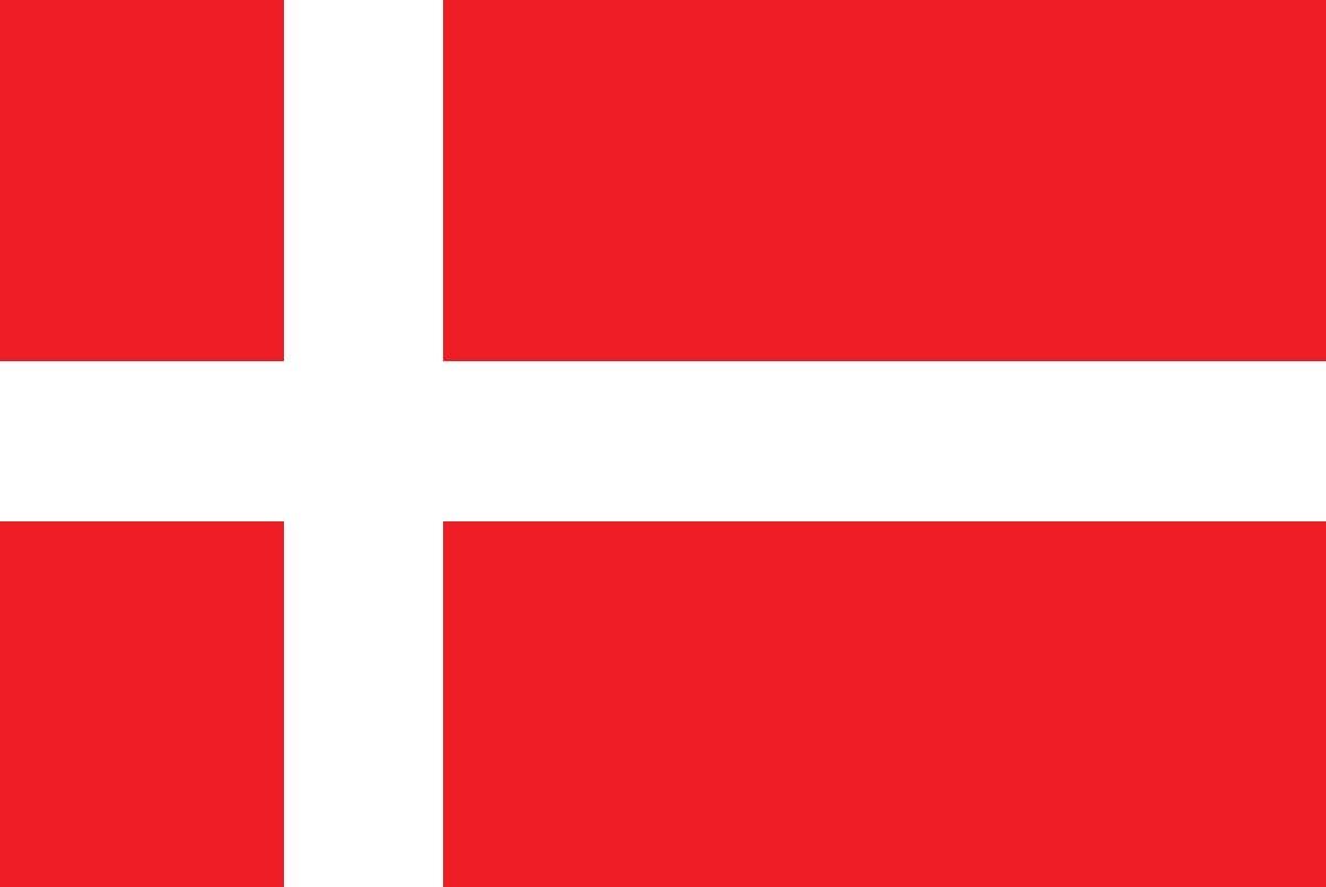 Premium Flag - 90 x 150 cm / 150 cm / 90 cm - Made of Polyester with Golden Eyelets - Durable and Weatherproof (Denmark) — image 1