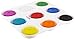 Sax Non-Toxic Giant Tempera Paint Cakes with Tray - 2 1/4 x 3/4 inch - Set of 9 - Assorted Colors - 402321