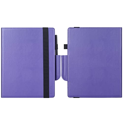 KuRoKo Book Folio Case Cover with Hand Strap and