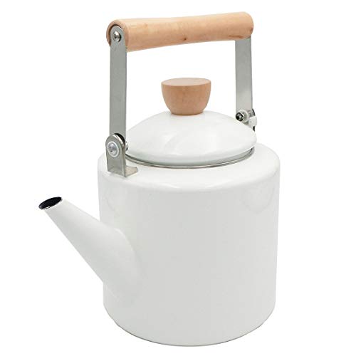 Keypro Enamel on Steel Tea Kettle, 1.7Quart Maximum Safe Capacity