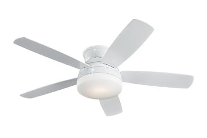 Amazon Com Monte Carlo 5tv52whd Traverse Semi Flush Ceiling Fan