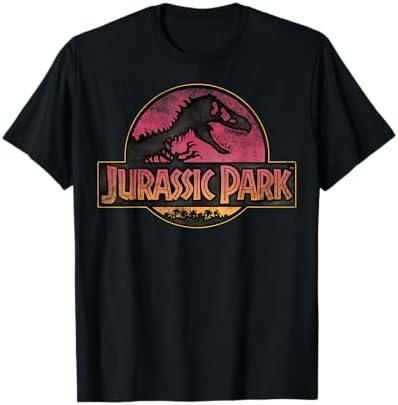 Amazon.com: Jurassic Park T-Rex Raptor Vintage Colors Graphic T
