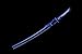 Mastergoswords 41'' Real Samurai Sword Sharp Blade Battle Ready Katana Handmade Japanese Sword with Blue/Red Scarbard