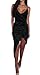 Sarin Mathews Women's Sleeveless Bodycon Deep V Neck Velvet Bandage Midi Dress