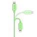 iPhone 7 Charger, 6 Ft iPhone 6S Charger F-color Apple MFi Certified 8 Pin Long Cable Ultra Compact Connector Slim for iPhone 8 7 6S 6 Plus 5S 5C 5, iPad 4 Air 2 Mini 2 3 4, iPad Pro, iPhone SE, Green