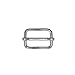 20 Pieces 3/4 Inch Silver Metal Slides Tri-Glides Buckles Strap Webbing Slider Buckles