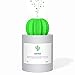 USB Cool Mist Humidifier, AmuseNd Mini Size Cactus Humidifier for Bedroom Home Office Car 280ml 50ml/h with Timed auto shutdown