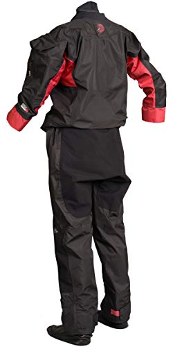 GUL Junior Dartmouth Eclip Zip Drysuit Dry Suit in Black and Red - with Free Undersuit - Heat Taped Seams - 3 Layer Dry Suit - Thumbnail 2