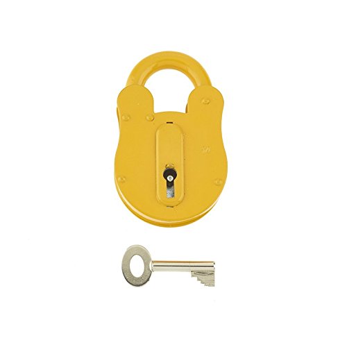 Fire Brigade Padlock Yellow (FB14) and Key
