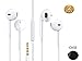 ASCellular 3.5MM Wired Earphone / Earbuds / Headphones + Carry case with remote and microphone for IOS / Android, Smartphone and Tablets