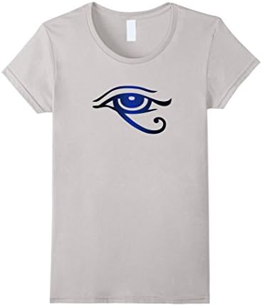 Womens Horus Eye Custom Design T-Shirt Medium Silver