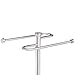 Amazon Basics Bathroom Accessory Collection Classic Round Towel Holder, Brushed Steel