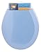 Standard Wood Toilet Seat, Light Blue - 17 Inch - Fits All Standard Size Fixtures - Easy to Install Fantasia by Achim Home Decor