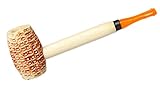 Nicky Bigs Novelties 5 in Small Corn Cob Corncob Hillbilly Smoking Pipe Tobacco Straight Stem Costume