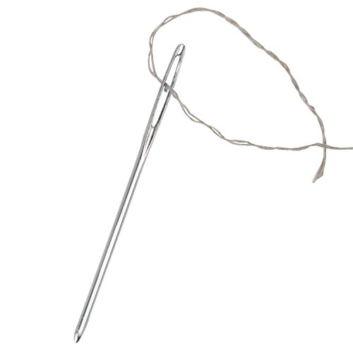 BetyBedy Large-eye Blunt Needles, Stainless Steel Yarn Knitting Needles, 9 Pieces Sewing Needles, Perfect for Finishing off Crochet Projects (Silver) - Thumbnail 6