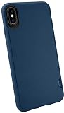 Smartish iPhone Xs Max Slim Case - Kung Fu Grip [Lightweight + Protective] Thin Cover for Apple iPhone 10S Max (Silk) - Blues on The Green