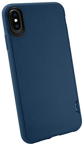 Smartish iPhone Xs Max Slim Case - Kung Fu Grip [Lightweight + Protective] Thin Cover for Apple iPhone 10S Max (Silk) - Blues on The Green