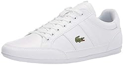 Lacoste Men's Chaymon Sneaker, WHT/WHT, 7.5