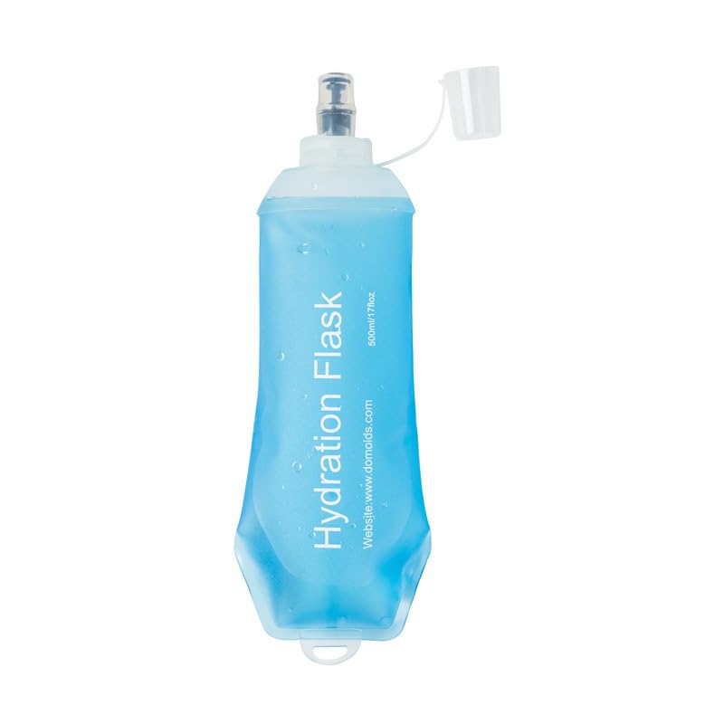 500ML Soft Flask | Running Water Bottle | Collapsible Water Bottles | Leakproof | Trail Running Hydration Flask | Folding Water Bottle Ideal for Running, Hiking, Cycling, Climbing & Rigorous Activity