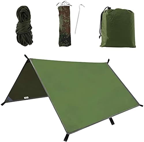 Keyohome 3m x 3m Camping Hammock Rain Fly Tarp Waterproof Shelter