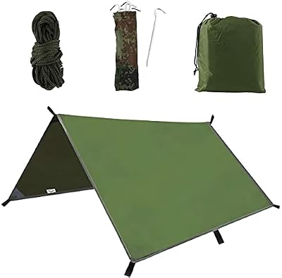 Keyohome 3m x 3m Camping Hammock Rain Fly Tarp Waterproof Shelter