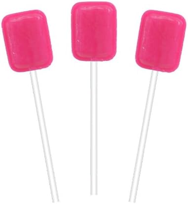 Yost Gourmet Pops, 100 Count Carton (4.5 lbs) - Pink Bubble Gum