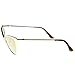 zeroUV - Womens Fashion Full Metal Color Mirrored Lens Cat Eye Sunglasses