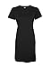 Lat Womens Fine Jersey Crossover V-Neck Coverup Dress,Black,XX-Large/XXX-Large