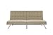 DHP Emily Futon With Chrome Legs, Tan Velvet