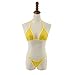 SHERRYLO See Through Mesh Bikini Set (Orange, M)