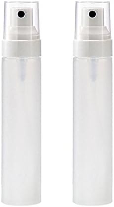 KEAIYYJ 50ml Plastic Spray Bottles Small 1.7 oz, Fine Mist Pump with Cap Sanding Translucent, 2 Pack