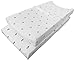 iLuvBamboo Bamboo Cotton Jersey Changing Pad Cover Set – 2 Pack – Black, Grey and White