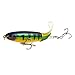MINGZE 5-Pack Whopper Plopper Bass Lure 0.46oz/3.94 inch Artificial Hard Bait Topwater Floating Fishing Lures