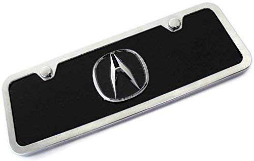 4x12 Acura Logo ACRYLIC Front License Plate Novelty Black Gloss (Certified Refurbished) - Thumbnail 3