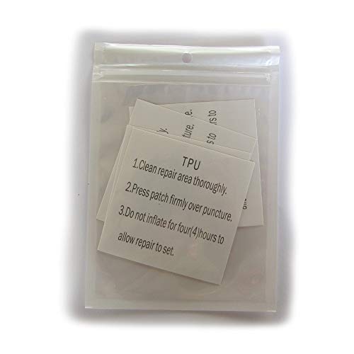 eQualle Adhesive Repair Seal Bond Waterproof TPU Patches - Swimming Pool air Bed Pack of 4