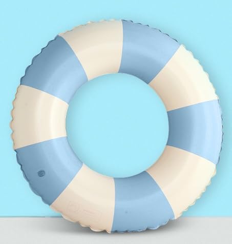 Inflatable Pool Ring | Durable PVC Swim Rings for Kids, Teens, and Adults | Premium Quality | Eco-Friendly | Blow-Up Swimming Pool Rings for Summer Fun (Blue, Small) — image 1
