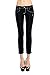 VIRGIN ONLY Women's Slim Fit Skinny Denim Capri Jeans (Indigo Black, Size 9)