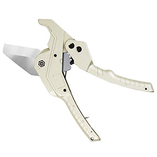 GARTOL Pipe and Tube Cutter - Ratcheting Hose Cutter One-hand Fast Pipe Cutting Tool for Cutting up to1-5/8 inch PEX,PPR,PVC,Aluminium Plastic Pipe, Suitable for Plumbers,Home Working