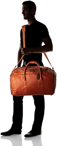 Kenneth Cole Reaction Duff Guy Colombian Leather 20" Single Compartment Top Load Travel Duffel Bag, Cognac 7 Kenneth Cole Reaction Duff Guy Colombian Leather 20" Single Compartment Top Load Travel Duffel Bag, Cognac