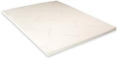 Naturepedic 2'' Adagio Latex Mattress Topper - Thick Cooling Breathable Top Mattress Pad for Back Pain Relief & Full Body Contouring Comfort - Queen