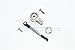 GPM For Team Losi Mini 8ight Buggy Upgrade Parts Aluminum Servo Saver With Steering Link - 1 Set Gray Silver