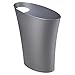 Umbra Skinny Sleek & Stylish Bathroom Trash, Small Garbage Can Wastebasket for Narrow Spaces at Home or Office, 2 Gallon Capacity, Silver primary