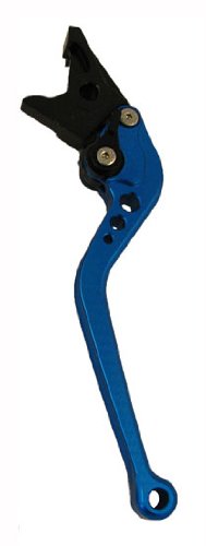 Motobrackets standard 4" adjustable BLUE brake lever for Yamaha 2005-2009 YZF R6, 2004-2009 YZF R1