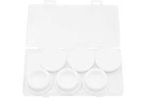 EASYEAH T-Shaped Silicone Rubber Hole Plug 31.3 mm/1-1/4 in Soft Flexible Rubber Stopper Tube End Cap Cover Waterproof Sealing Hole Plugs for Bottles Pipes, White, 6 Pcs