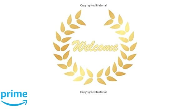 Welcome White Guest Book For Birth More Rustic Guestbook For