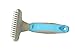 Undercoat Rake for Dogs and Other Pets with Medium and Long Coat. Comb Comes with 13 Round 360-degree Rotating Teeth Removing Undergrowth in Minutes with No Stress to Pet. Sturdy Brush with Rubber Ergonomic Grip. Professional Tool From Ebelyn.