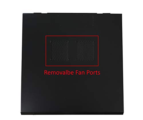 6U Professional Wall Mount Network Server Cabinet Enclosure 19-Inch Server Network Rack Black (Fully Assembled) - Thumbnail 4